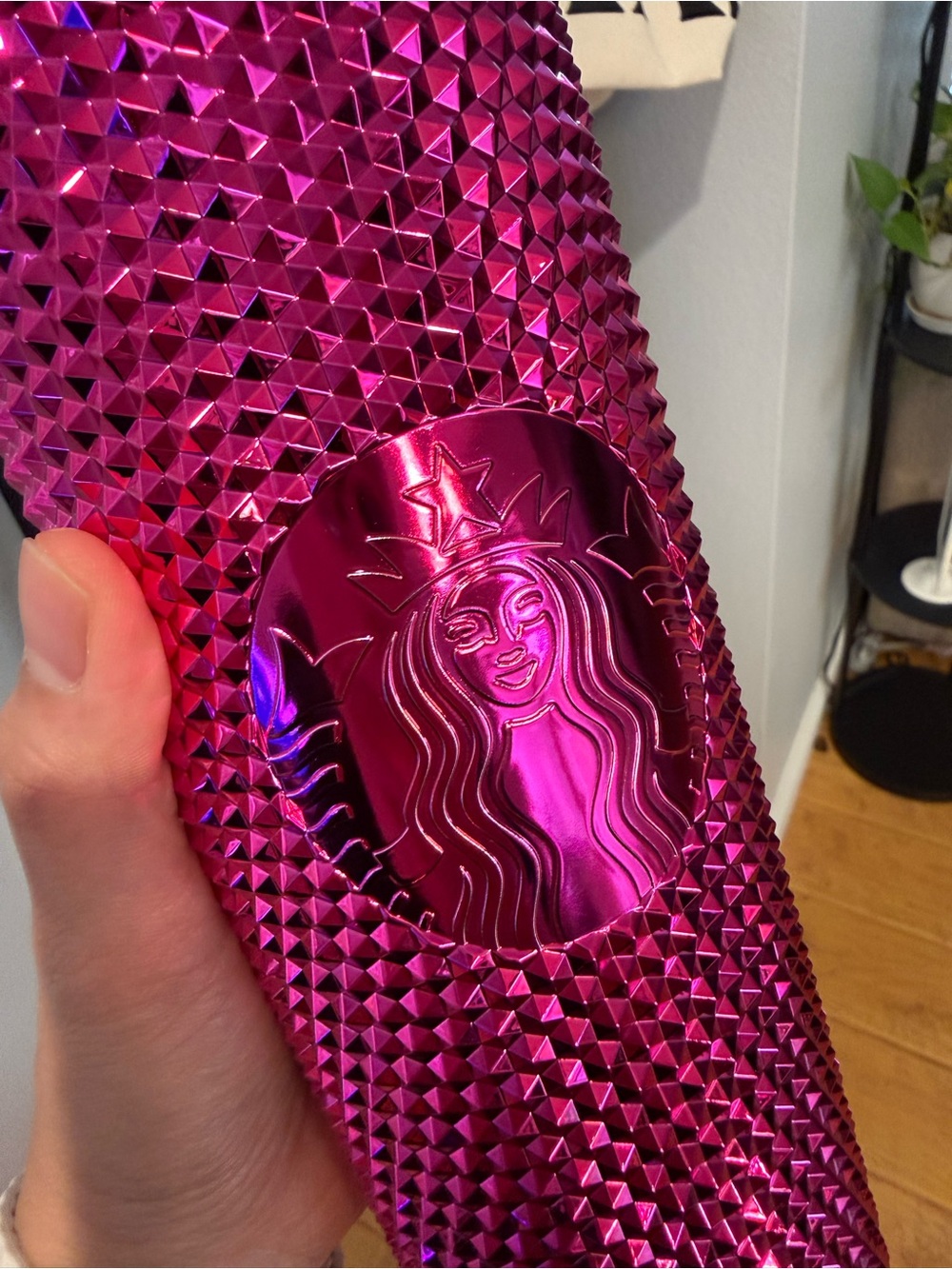 Starbucks Metallic Fuchsia Studded Tumbler